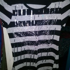 A  glitter black and white